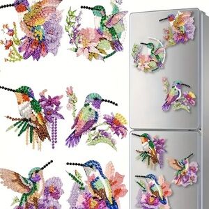 Diamond Art DIY Hummingbird Magnet Set